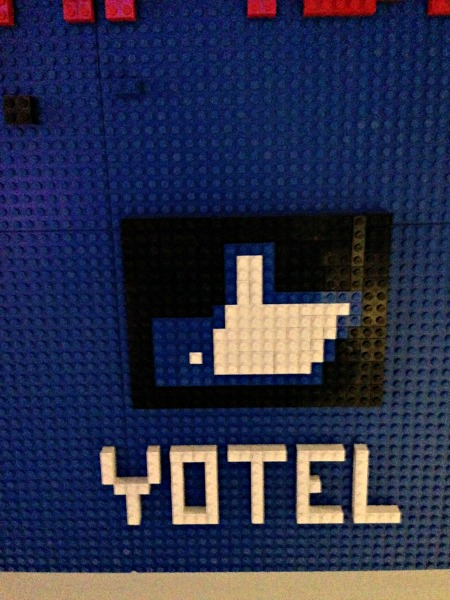Made from Legos by guests