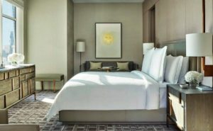 Under the bed at Four Seasons Downtown